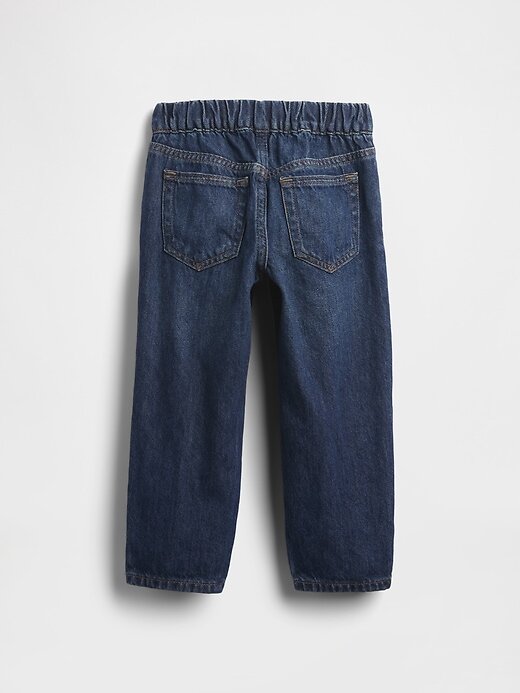 Calça jeans larga para bebês e crianças pequenas Calça jeans larga para bebês e crianças pequenas