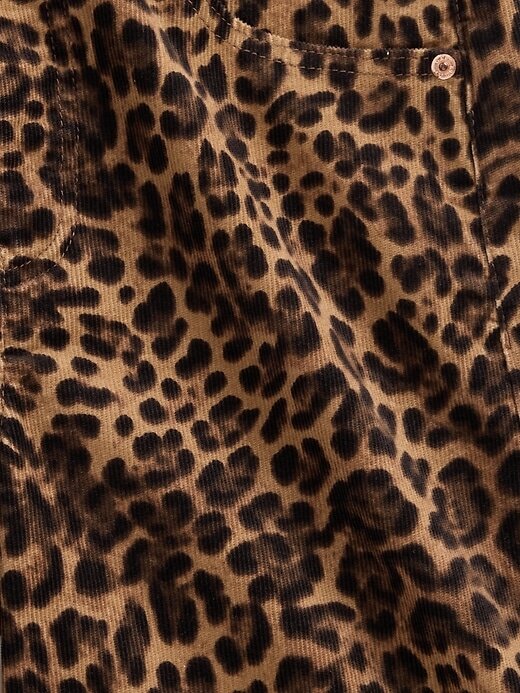 Calça jeans larga Stride de veludo cotelê de cintura alta Calça jeans larga Stride de veludo cotelê de cintura alta