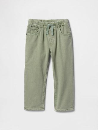 Calça jeans larga ultramacia para bebês e crianças pequenas