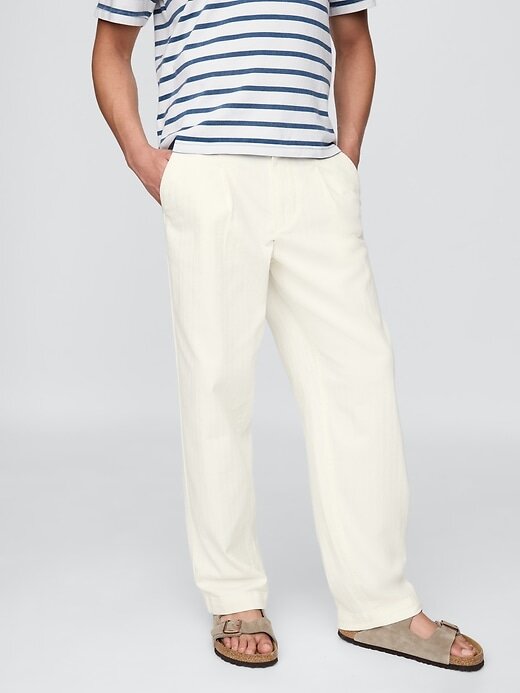 Calça jeans plissada adulto Gap × DÔEN Calça jeans plissada adulto Gap × DÔEN