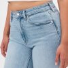 Calça jeans reta e justa curvilínea de cintura alta dos anos 90 Calça jeans reta e justa curvilínea de cintura alta dos anos 90