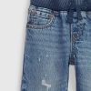 Calça jeans reta original para bebês e crianças pequenas