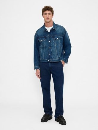 Calça Jeans Reta Relaxada