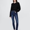 Calça jeans skinny de cintura alta