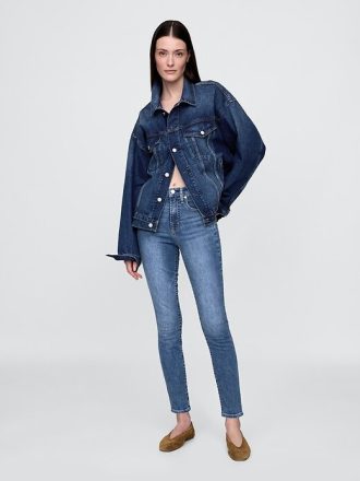 Calça jeans skinny de cintura alta