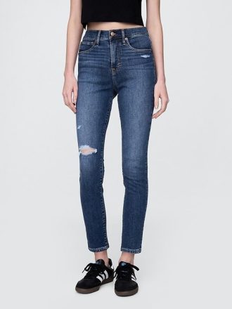 Calça jeans skinny de cintura alta