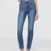 Calça jeans skinny de cintura alta