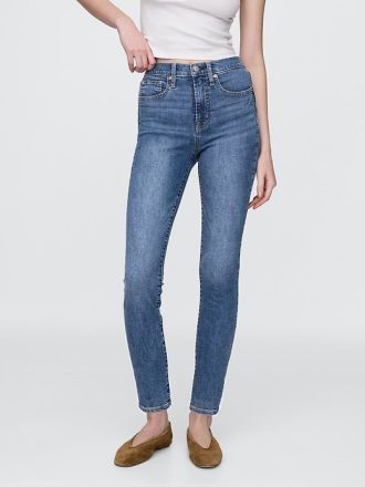 Calça jeans skinny de cintura alta