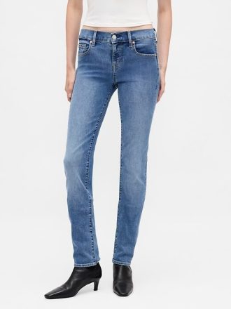 Calça jeans skinny de cintura baixa