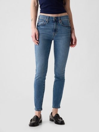Calça jeans skinny de cintura média