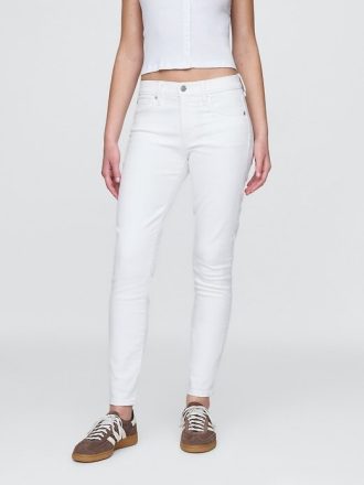 Calça jeans skinny de cintura média