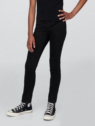 Calça jeans skinny infantil de cintura média