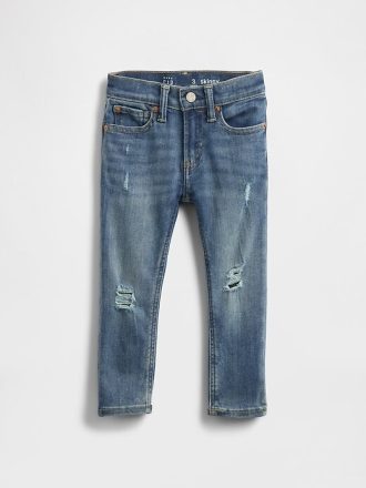 Calça jeans skinny para bebês e crianças pequenas