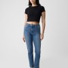 Calça Jeans Slim Vintage de Cintura Média