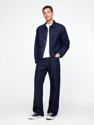 Calça jeans solta ultramacia dos anos 90