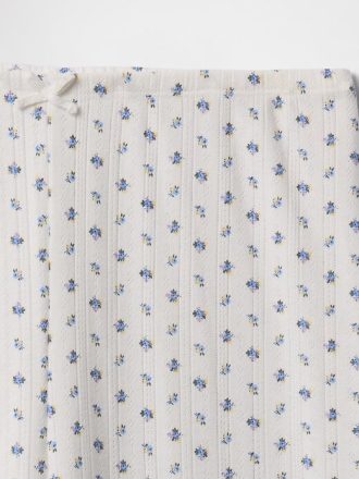 Calça Pijama Crop Pointelle