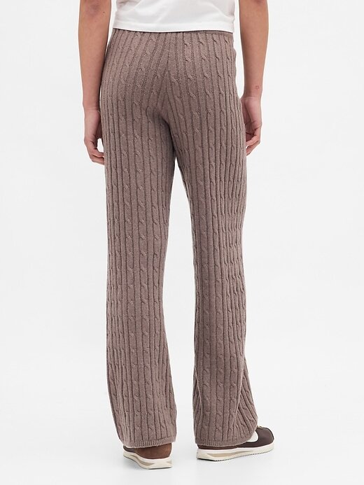 Calça suéter CashSoft Cable-Knit Calça suéter CashSoft Cable-Knit
