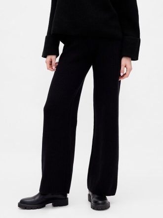 Calça suéter CashSoft Shaker-Stitch