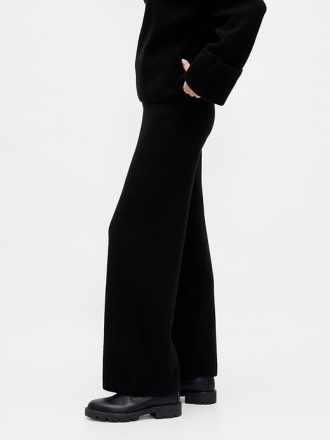 Calça suéter CashSoft Shaker-Stitch