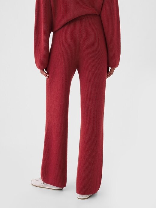 Calça suéter CashSoft Shaker-Stitch Calça suéter CashSoft Shaker-Stitch