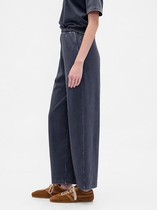 Calças Barril de Algodão Orgânico Pesado Calças Barril de Algodão Orgânico Pesado