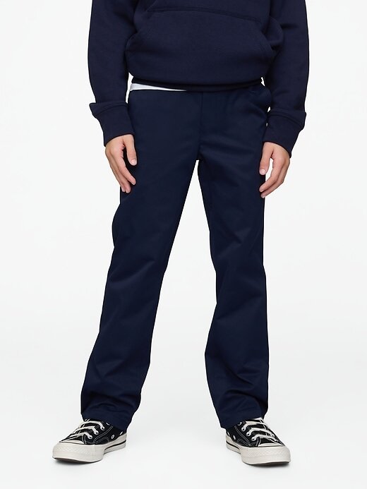 Calças cáqui de performance infantil Calças cáqui de performance infantil