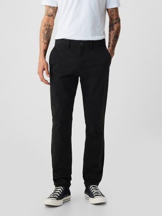 Calças cáqui modernas em corte skinny