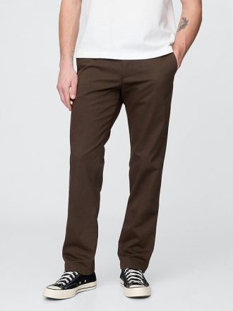 Calças cáqui retas modernas