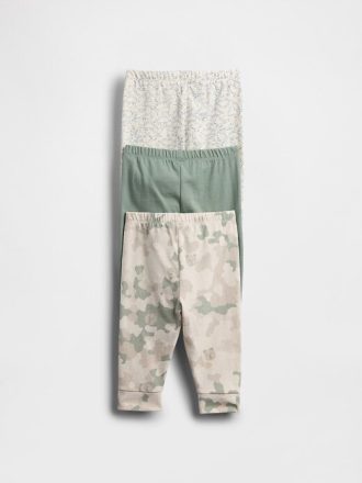 Calças de algodão orgânico Baby First Favorites (pacote com 3)