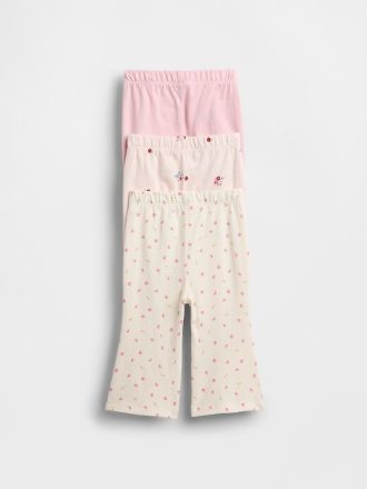 Calças de algodão orgânico Baby First Favorites (pacote com 3)