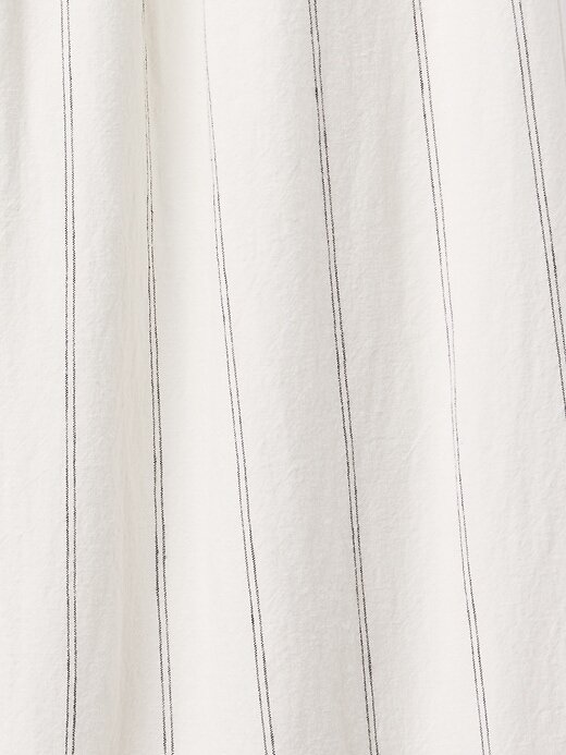 Calças de linho de cintura alta 365 Calças de linho de cintura alta 365