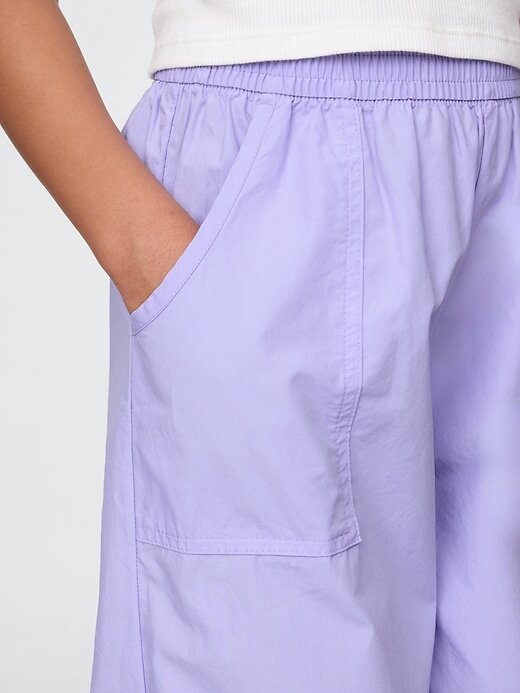 Calças de moletom largas de popeline para crianças Calças de moletom largas de popeline para crianças