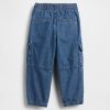 Calças jeans cargo Parachute para bebês e crianças pequenas
