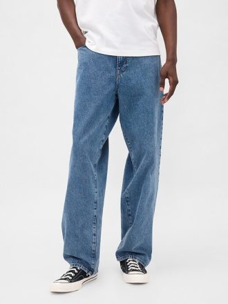 Calças jeans largas