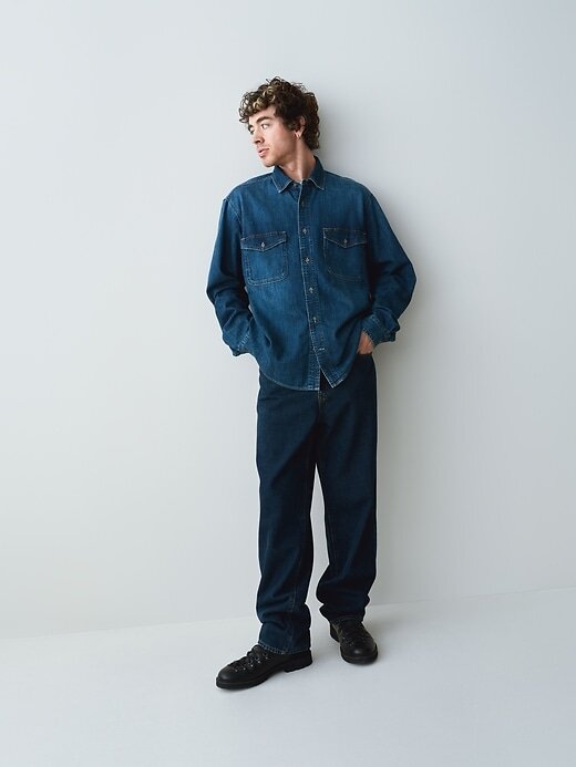 Calças jeans largas Calças jeans largas