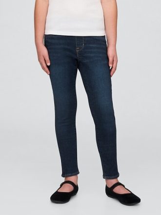 Calças jegging infantis de cintura média