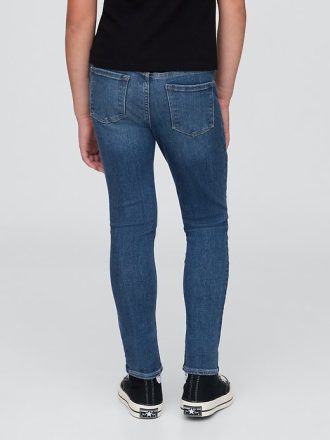 Calças jegging infantis de cintura média