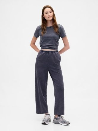 Calças retas de algodão orgânico VintageSoft Heavyweight