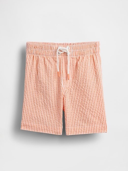 Calções de banho Seersucker para bebés e crianças pequenas Calções de banho Seersucker para bebés e crianças pequenas