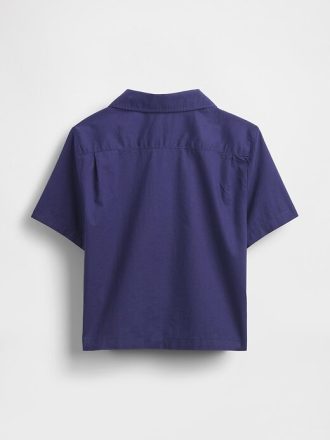 Camisa Cabana de Algodão Orgânico para Bebês e Crianças Pequenas