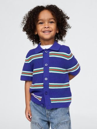 Camisa Cabana de Crochê para Bebês e Crianças Pequenas