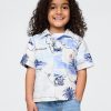 Camisa Cabana de Linho e Algodão para Bebê e Criança Pequena