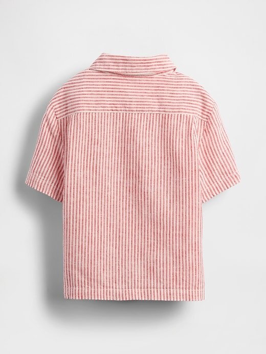 Camisa Cabana de Linho e Algodão para Bebê e Criança Pequena Camisa Cabana de Linho e Algodão para Bebê e Criança Pequena