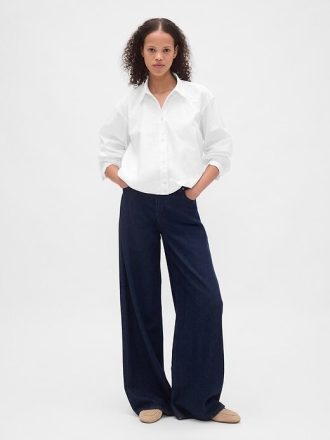 Camisa com bainha de bolhas Camisa com bainha de bolhas