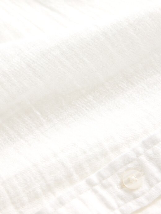 Camisa de botões de gaze de algodão Camisa de botões de gaze de algodão