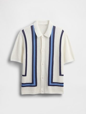 Camisa de crochê relaxada infantil