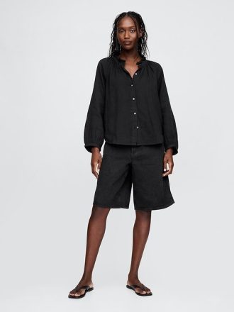 Camisa de gaze de algodão