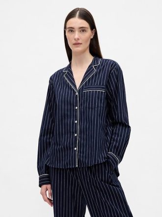 Camisa de pijama de popeline