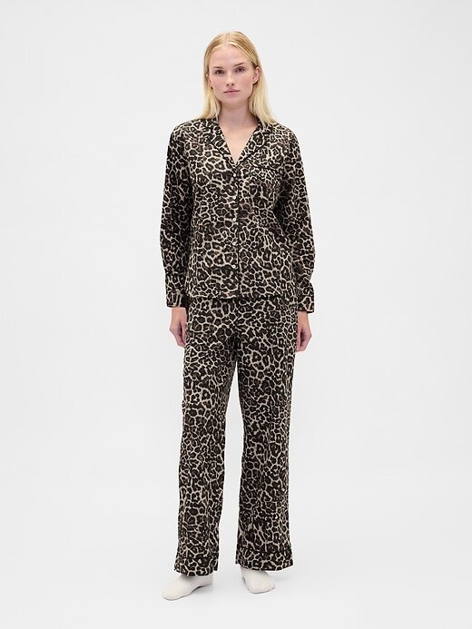 Camisa de pijama de popeline Camisa de pijama de popeline