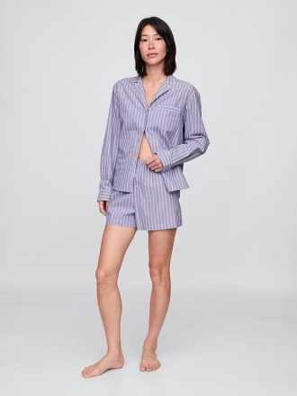 Camisa de pijama de popeline